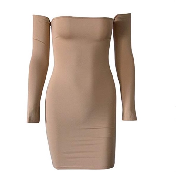 Lace up off shoulder mini dress - Picture 5 of 8